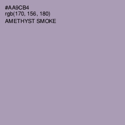#AA9CB4 - Amethyst Smoke Color Image
